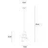 LAMPA WISZĄCA DEKORACYJNA NAD STÓŁ SPIRALA EMIBIG SAGA 1 WHITE