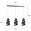 LAMPA WISZĄCA DEKORACYJNA NAD STÓŁ SPIRALA EMIBIG SAGA 3 BLACK