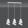 LAMPA WISZĄCA DEKORACYJNA NAD STÓŁ SPIRALA EMIBIG SAGA 3 WHITE