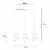 LAMPA WISZĄCA DEKORACYJNA NAD STÓŁ SPIRALA EMIBIG SAGA 3 WHITE