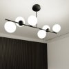 LAMPA WISZĄCA SUFITOWA BIAŁE KULE EMIBIG BIOR 6 BLACK
