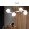 LAMPA WISZĄCA KULE BIAŁE DO POKOJU SYPIALNI EMIBIG FLOKI 4 WHITE-GOLD