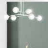 LAMPA WISZĄCA KULE BIAŁE DO SALONU POKOJU EMIBIG HALLDOR 6 WHITE