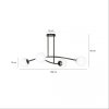 LAMPA WISZĄCA KULE BIAŁE DO SALONU POKOJU EMIBIG HALLDOR 4 BLACK