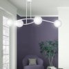 LAMPA WISZĄCA KULE BIAŁE DO SALONU POKOJU EMIBIG HALLDOR 4 WHITE
