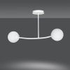 LAMPA WISZĄCA KULE BIAŁE DO SALONU POKOJU EMIBIG HALLDOR 2 WHITE