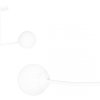 LAMPA WISZĄCA KULE BIAŁE DO SALONU POKOJU EMIBIG HALLDOR 2 WHITE
