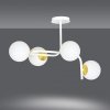 LAMPA SUFITOWA NOWOCZESNA KULE BIAŁE EMIBIG RAGNAR 4A WHITE GOLD