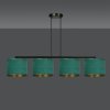 LAMPA CZARNA Z ABAŻUREM BUTELKOWA ZIELEŃ EMIBIG HILDE 4 BL GREEN