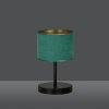 LAMPA CZARNA Z ABAŻUREM BUTELKOWA ZIELEŃ EMIBIG HILDE LN1 BL GREEN