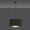 LAMPA CZARNA Z CZARNYM ABAŻUREM EMIBIG HILDE 1 BL BLACK