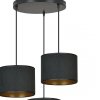 LAMPA CZARNA Z CZARNYM ABAŻUREM EMIBIG HILDE 3 BL PREMIUM BLACK