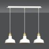 LAMPA WISZĄCA BIAŁO ZŁOTA METALOWA NAD STÓŁ EMIBIG IBOR 3 WHITE