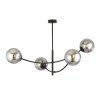 LAMPA WISZĄCA NOWOCZESNA KULE SZKLANE EMIBIG HUNTER 4 BLACK/GRAFIT