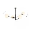 LAMPA WISZĄCA NOWOCZESNA KULE SZKLANE EMIBIG HUNTER 4  BLACK/OPAL