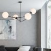 LAMPA WISZĄCA NOWOCZESNA KULE SZKLANE EMIBIG HUNTER 4  BLACK/OPAL