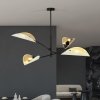 LAMPA WISZĄCA DEKORACYJNA DO SALONU SYPIALNI EMIBIG LOTUS 4 WHITE/GOLD