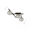 LAMPA SUFITOWA PLAFON KULE NOWOCZESNA EMIBIG SMART 3 BLACK/GRAFIT