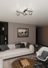 LAMPA SUFITOWA PLAFON KULE NOWOCZESNA EMIBIG SMART 3 BLACK/GRAFIT