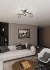 LAMPA SUFITOWA PLAFON KULE NOWOCZESNA EMIBIG SMART 3 BLACK/GRAFIT