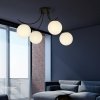 LAMPA SUFITOWA KULE SZKLANE DO POKOJU SALONU EMIBIG BOSTON 4 BLACK/OPAL