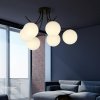 LAMPA SUFITOWA KULE SZKLANE DO POKOJU SALONU EMIBIG BOSTON 6 BLACK/OPAL