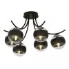 LAMPA SUFITOWA KULE SZKLANE DO POKOJU SALONU EMIBIG BOSTON 6 BLACK/STRIPE