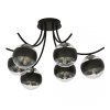 LAMPA SUFITOWA KULE SZKLANE DO POKOJU SALONU EMIBIG BOSTON 6 BLACK/STRIPE