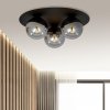 LAMPA SUFITOWA PLAFON CZARNY KULE SZKLANE EMIBIG SOLAR 3 BLACK/GRAFIT