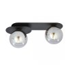 LAMPA SUFITOWA NOWOCZESNA PLAFON KULE SZKLANE EMIBIG PLAZA 2 BLACK/GRAFIT