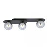 LAMPA SUFITOWA NOWOCZESNA PLAFON KULE SZKLANE EMIBIG PLAZA 3 BLACK/GRAFIT
