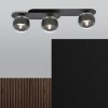 LAMPA SUFITOWA NOWOCZESNA PLAFON KULE SZKLANE EMIBIG PLAZA 3 BLACK/STRIPE