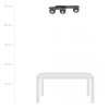 LAMPA SUFITOWA NOWOCZESNA PLAFON KULE SZKLANE EMIBIG PLAZA 3 BLACK/STRIPE