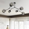 LAMPA WISZĄCA CZARNA KULE SZKLANE EMIBIG SPACE 6  BLACK/GRAFIT