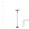 LAMPA PODŁOGOWA KULE SZKLANE CZARNA EMIBIG NOVA LP3  BLACK/GRAFIT