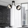 LAMPA WISZĄCA CZARNA NOWOCZESNA KLOSZE KULE EMIBIG NOVA 2 BLACK/STRIPE