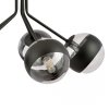 LAMPA WISZĄCA CZARNA NOWOCZESNA KLOSZE KULE EMIBIG NOVA 5  BLACK/STRIPE