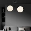 LAMPA WISZĄCA CZARNA NOWOCZESNA KLOSZE KULE EMIBIG NOVA 2 BLACK/OPAL
