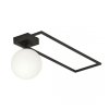 LAMPA SUFITOWA PLAFON CZARNY KLOSZ KULA EMIBIG IMAGO 1B BLACK/OPAL
