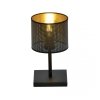 LAMPKA STOŁOWA NOCNA Z ABAŻUREM LAMPA SUFITOWA Z ABAŻURAMI EMIBIG JORDAN LN1 BLACK/GOLD