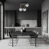 LAMPA SUFITOWA NOWOCZESNA KULE SZKLANE EMIBIG DOLCE 3 BL GRAFIT