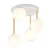 LAMPA SUFITOWA NOWOCZESNA KULE SZKLANE EMIBIG DOLCE 3 WH OPAL