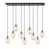 LAMPA WISZĄCA SZKLANA NAD STÓŁ DO SALONU JADALNI EMIBIG ASTRAL 9 BL MIODOWY