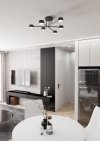 LAMPA SUFITOWA CZARNA NOWOCZESNA DO SALONU SYPIALNI HALO 6 BLACK oprawa oświetleniowa