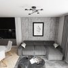 LAMPA SUFITOWA CZARNA NOWOCZESNA DO SALONU SYPIALNI HALO 6 BLACK oprawa oświetleniowa