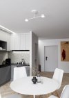 LAMPA SUFITOWA BIAŁA NOWOCZESNA DO SALONU SYPIALNI HALO 2 WHITE oprawa oświetleniowa