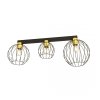 LAMPA SUFITOWA PLAFON CZARNY DRUCIANY NEST 3 BL GOLD oprawa oświetleniowa