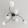 LAMPA SUFITOWA KULE SZKLANE NOWOCZESNA VIBRA 6 BL OPAL oprawa oświetleniowa