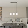 LAMPA WISZĄCA SZKLANA NOWOCZESNA EMIBIG VERDI 3 BL OPAL oprawa oświetleniowa