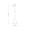 CONO BROWN LAMPA WISZACA 1 M